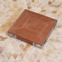 Cherry Hardwood Drink Coaster by Yarbough Design