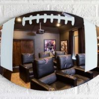 Football Wall Mirror by Yarbough Design