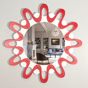 Double Fluted Wall Mirror by Yarbough Design