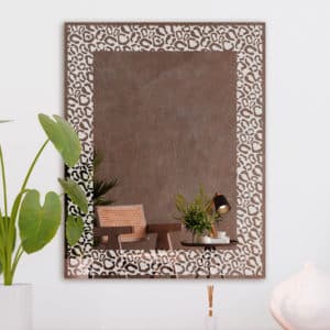 Rectangle Leopard Wall Mirror